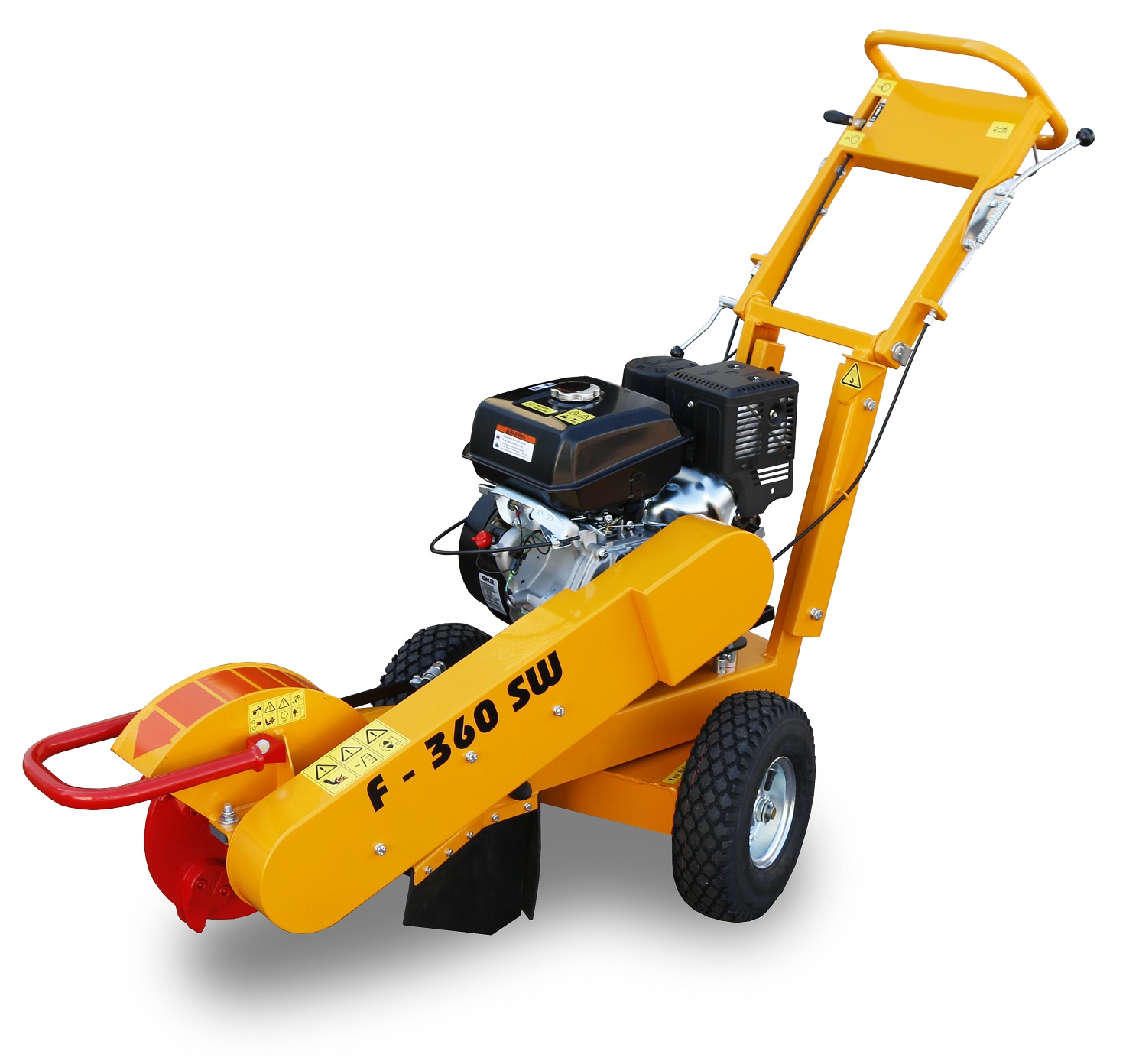 Light hand-operated stump cutter powered by Kohler engine F 360 SW/14