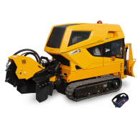 Stump cutter on tracked chassis with remote control   P 56 RX