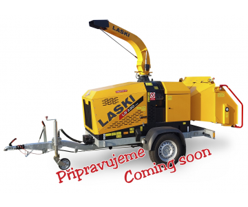 We are preparing a new powerful diesel wood chipper with a braked chassis. (56 HP) LS 220 DWB
