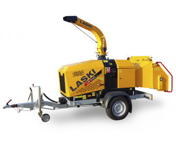 We are preparing a new powerful diesel wood chipper with a braked chassis. (56 HP) LS 220 DWB