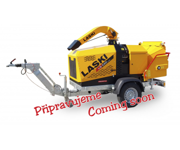 We are preparing a new powerful diesel chipper with a braked chassis and adjustable drawbar. (56 HP) LS 220 DWBS