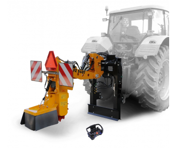 Tractor-mounted stump cutter with remote control  FZ 560 T - RC