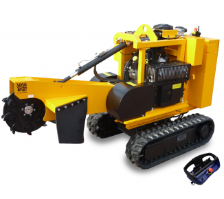 Stump cutter on tracked chassis with remote control P 38 R