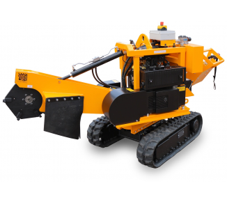 Stump cutter on tracked chassis hand-operated with an environmentally-friendly engine with fuel injection. P 38 M - EFI