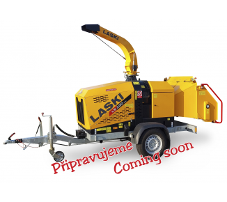 We are preparing a new powerful diesel wood chipper with a braked chassis. (56 HP) LS 220 DWB