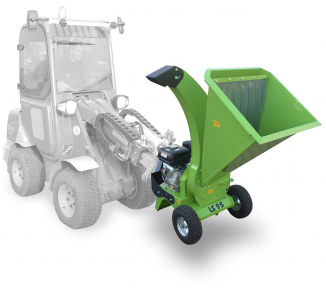 A tractor-mounted shredder intended for gardening and powered by the Kohler engine. LS 95/CH – tractor-mounted
