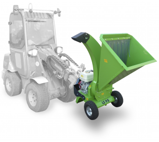 A tractor-mounted shredder intended for gardening and powered by the Honda engine. LS 95/GX – tractor-mounted