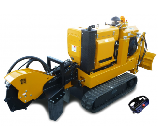 Stump cutter on tracked chassis with remote control P 50 RX