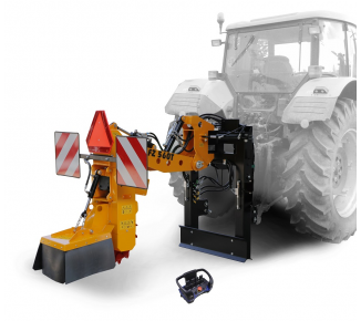 Tractor-mounted stump cutter with remote control  FZ 560 T - RC