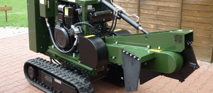 Stump cutter on tracked chassis with remote control P 26 R