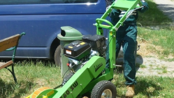 Light hand-operated stump cutter powered by Kohler engine F 360 SW/14