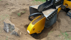Stump cutter on crawler chassis P 75 RX